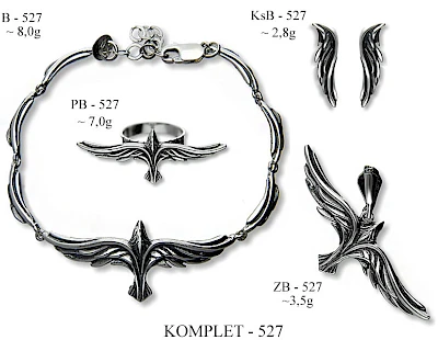 Numery komplet&oacute;w biżuterii - producent biżuterii srebrnej Ab-AG