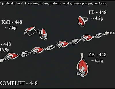 Numery komplet&oacute;w biżuterii 499-401 - producent biżuterii srebrnej Ab-AG