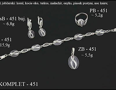 Numery komplet&oacute;w biżuterii 499-401 - producent biżuterii srebrnej Ab-AG