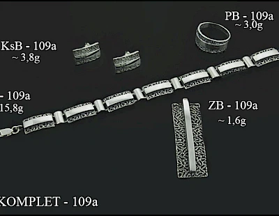 Numery komplet&oacute;w biżuterii 200-001 - producent biżuterii srebrnej Ab-AG