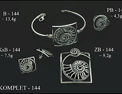 Numery komplet&oacute;w biżuterii 200-001 - producent biżuterii srebrnej Ab-AG