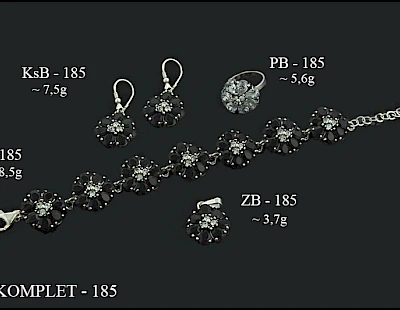 Numery komplet&oacute;w biżuterii 200-001 - producent biżuterii srebrnej Ab-AG