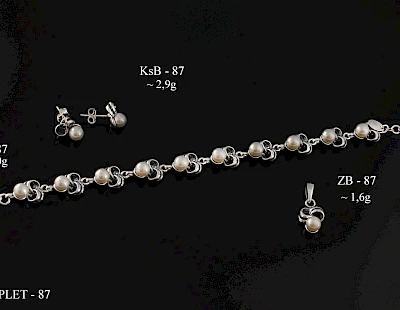 Numery komplet&oacute;w biżuterii 200-001 - producent biżuterii srebrnej Ab-AG