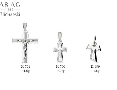 Krzyże - producent biżuterii srebrnej Ab-AG