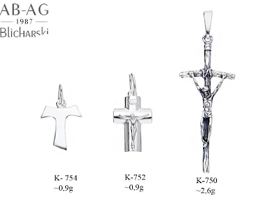 Krzyże - producent biżuterii srebrnej Ab-AG