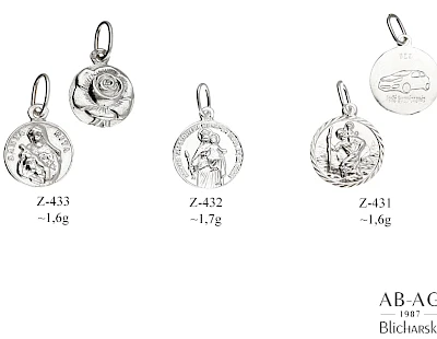 Zawieszki - producent biżuterii srebrnej Ab-AG