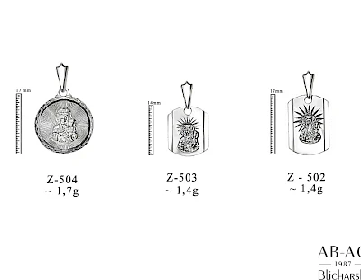 Zawieszki - producent biżuterii srebrnej Ab-AG