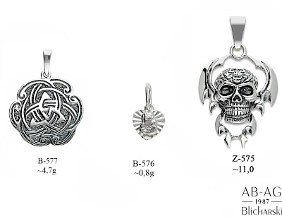Zawieszki - producent biżuterii srebrnej Ab-AG