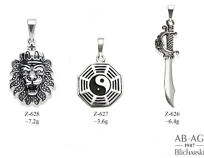 Zawieszki - producent biżuterii srebrnej Ab-AG