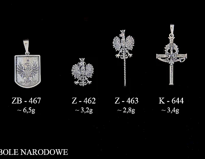Symbole narodowe - producent biżuterii srebrnej Ab-AG
