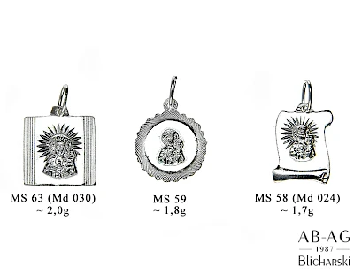 Medaliki - producent biżuterii srebrnej Ab-AG