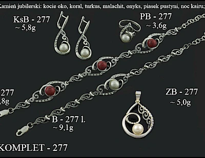 Komplety biżuterii z dodatkami - producent biżuterii srebrnej Ab-AG