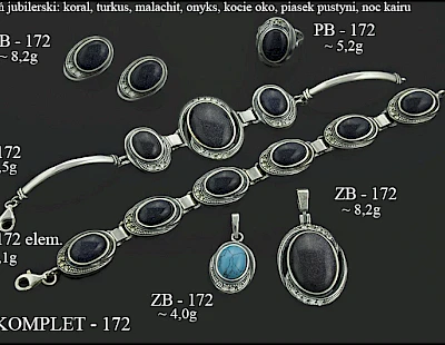 Komplety biżuterii z dodatkami - producent biżuterii srebrnej Ab-AG