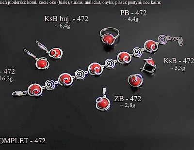 Komplety biżuterii z dodatkami - producent biżuterii srebrnej Ab-AG