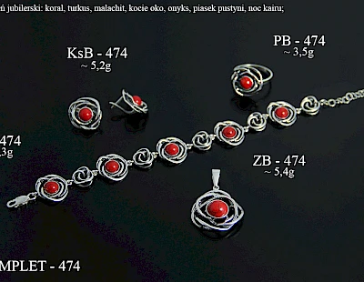 Komplety biżuterii z dodatkami - producent biżuterii srebrnej Ab-AG