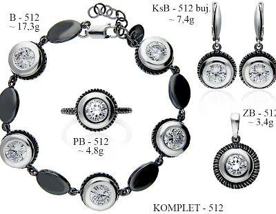 Komplety biżuterii z dodatkami - producent biżuterii srebrnej Ab-AG