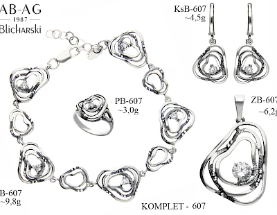 Komplety biżuterii z dodatkami - producent biżuterii srebrnej Ab-AG