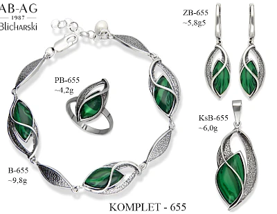 Komplety biżuterii z dodatkami - producent biżuterii srebrnej Ab-AG