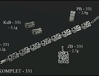 Komplety biżuterii bez dodatk&oacute;w - producent biżuterii srebrnej Ab-AG