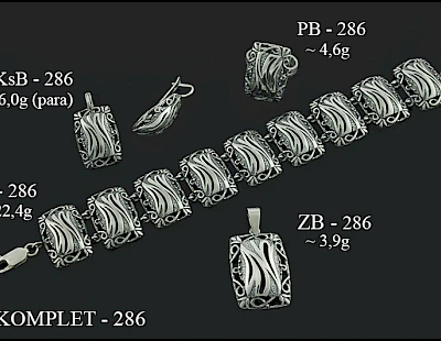 Komplety biżuterii bez dodatk&oacute;w - producent biżuterii srebrnej Ab-AG