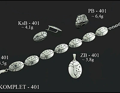 Komplety biżuterii bez dodatk&oacute;w - producent biżuterii srebrnej Ab-AG