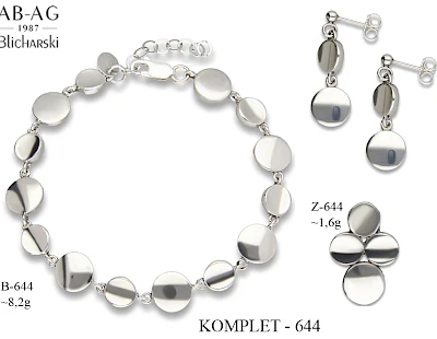 Komplety biżuterii bez dodatk&oacute;w - producent biżuterii srebrnej Ab-AG