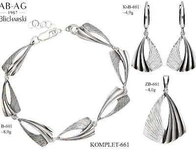Komplety biżuterii bez dodatk&oacute;w - producent biżuterii srebrnej Ab-AG
