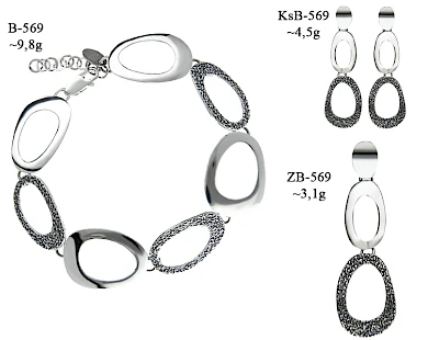 Numery komplet&oacute;w biżuterii 600-501 - producent biżuterii srebrnej Ab-AG