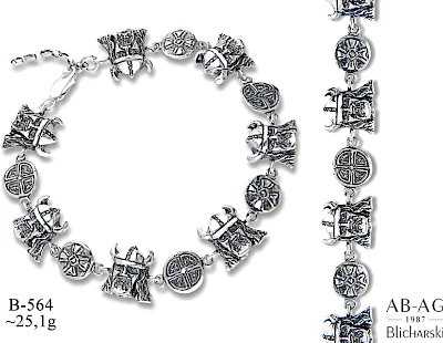 Numery komplet&oacute;w biżuterii 600-501 - producent biżuterii srebrnej Ab-AG
